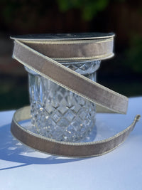 Farrisilk Platnium Velvet Ribbon -1"