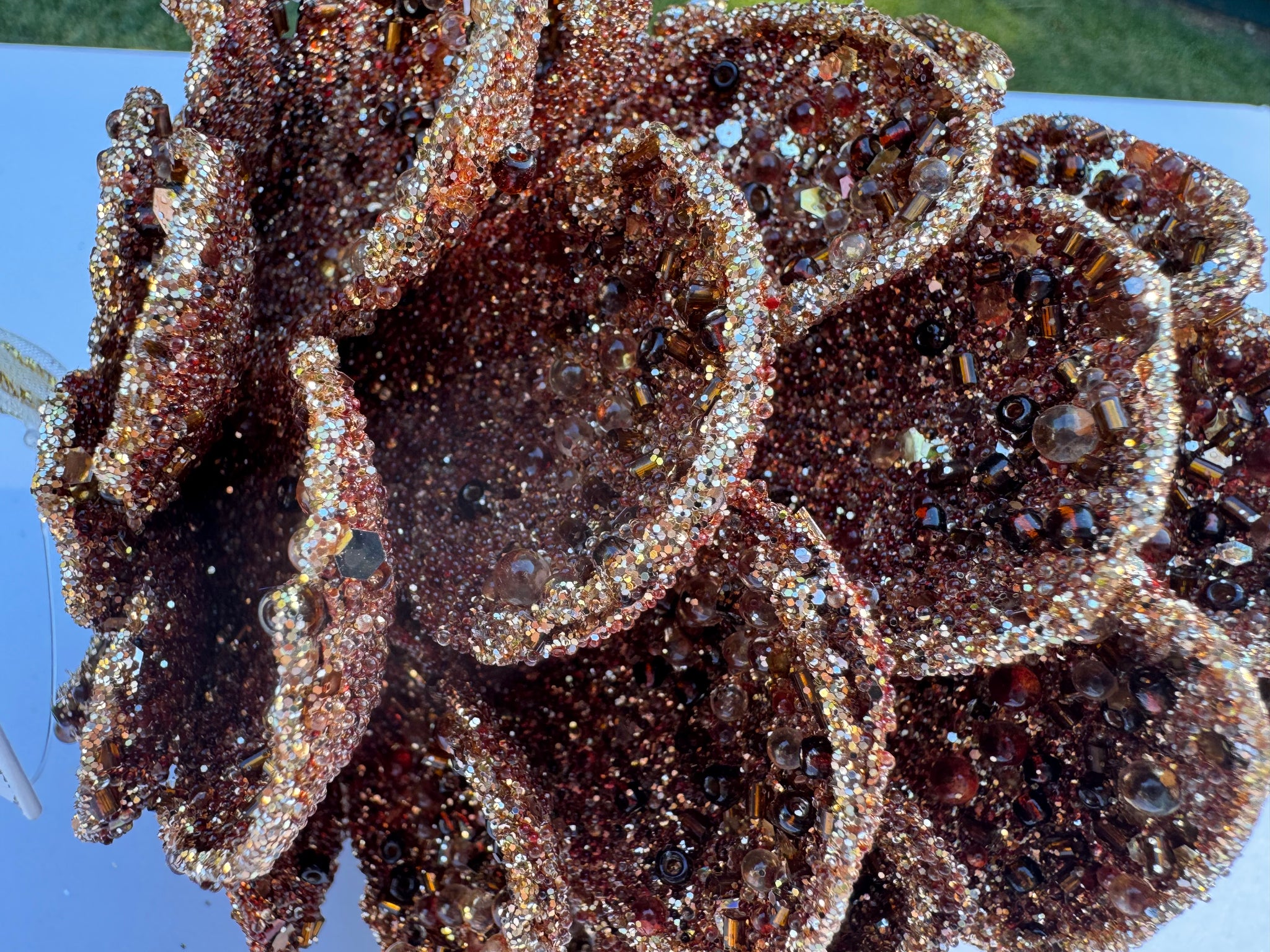Farrisilk Brown Pine Cone Ornament