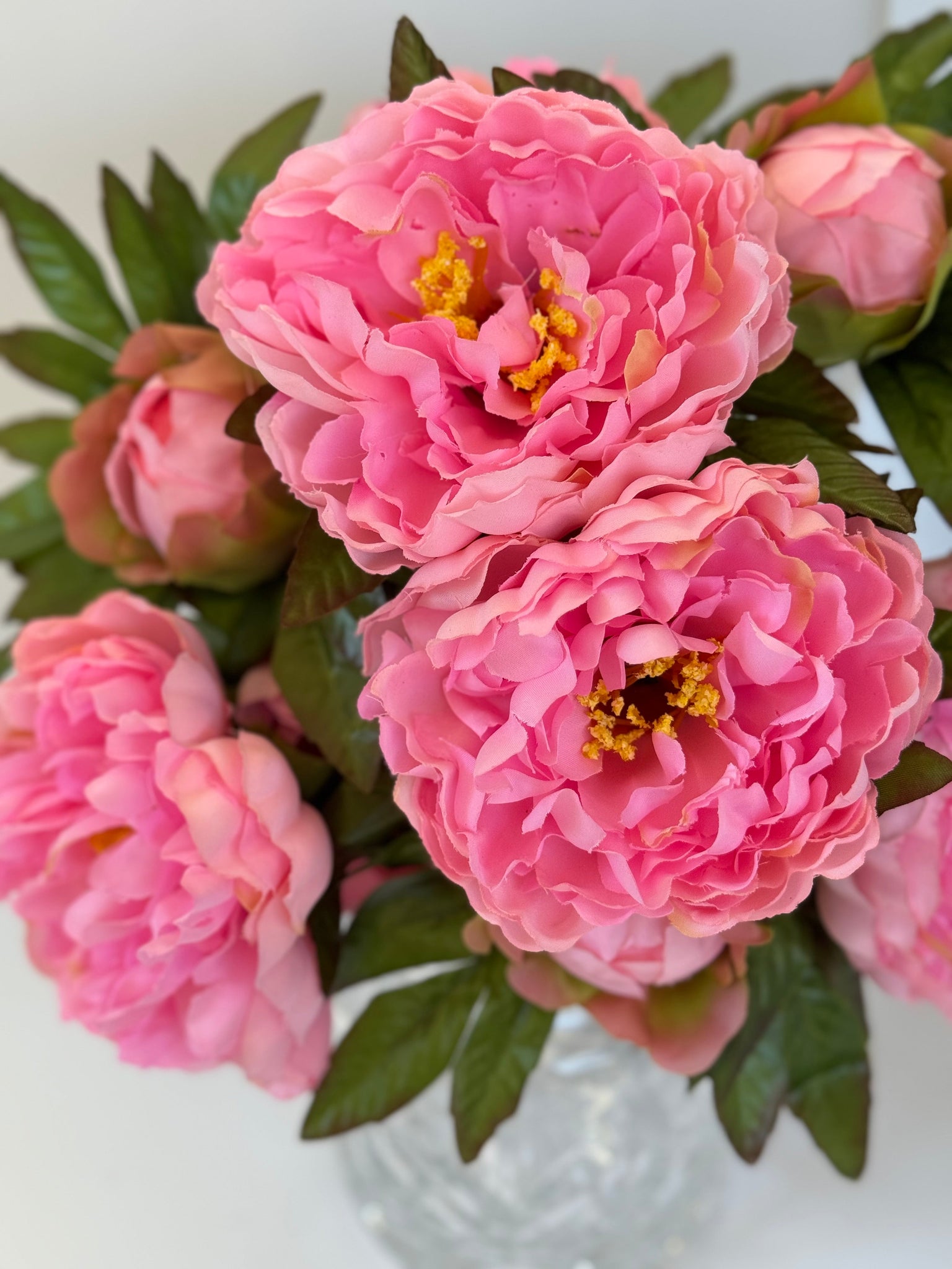 21" Pink Peony Bush with buds - Surrey Circle Home