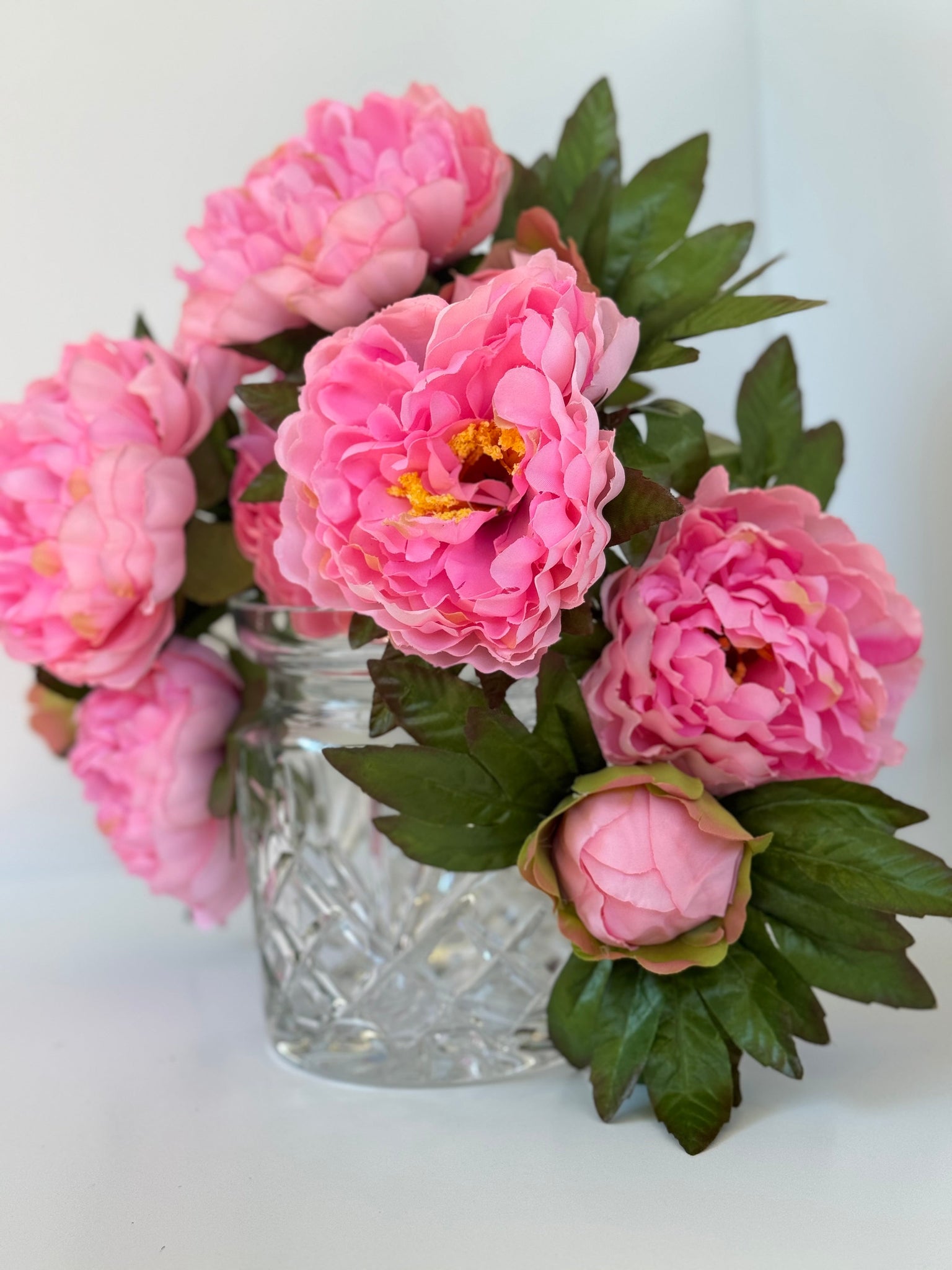 21" Pink Peony Bush with buds - Surrey Circle Home