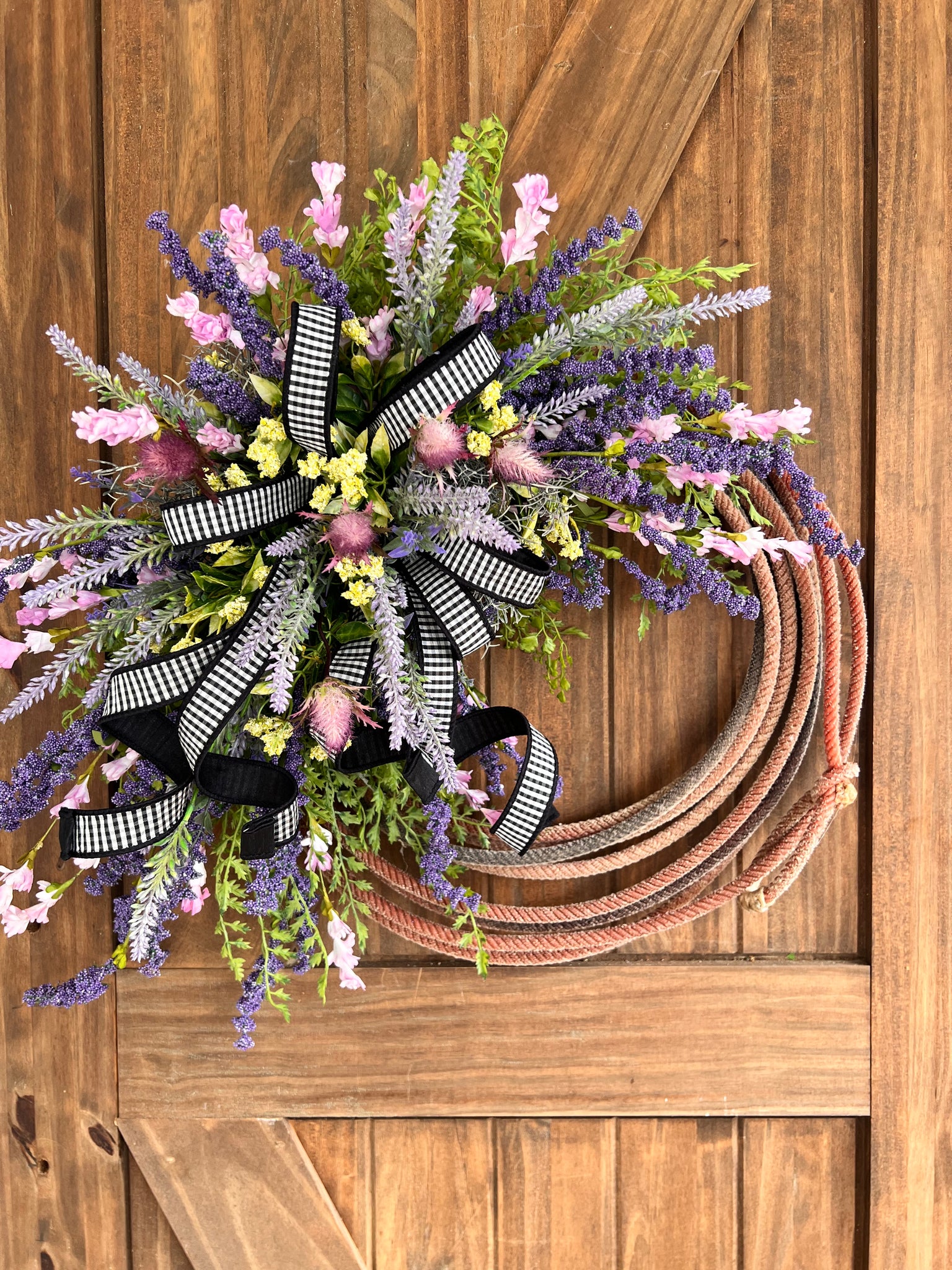 Farmhouse Purple Lasso Wreath Kit - Surrey Circle Home