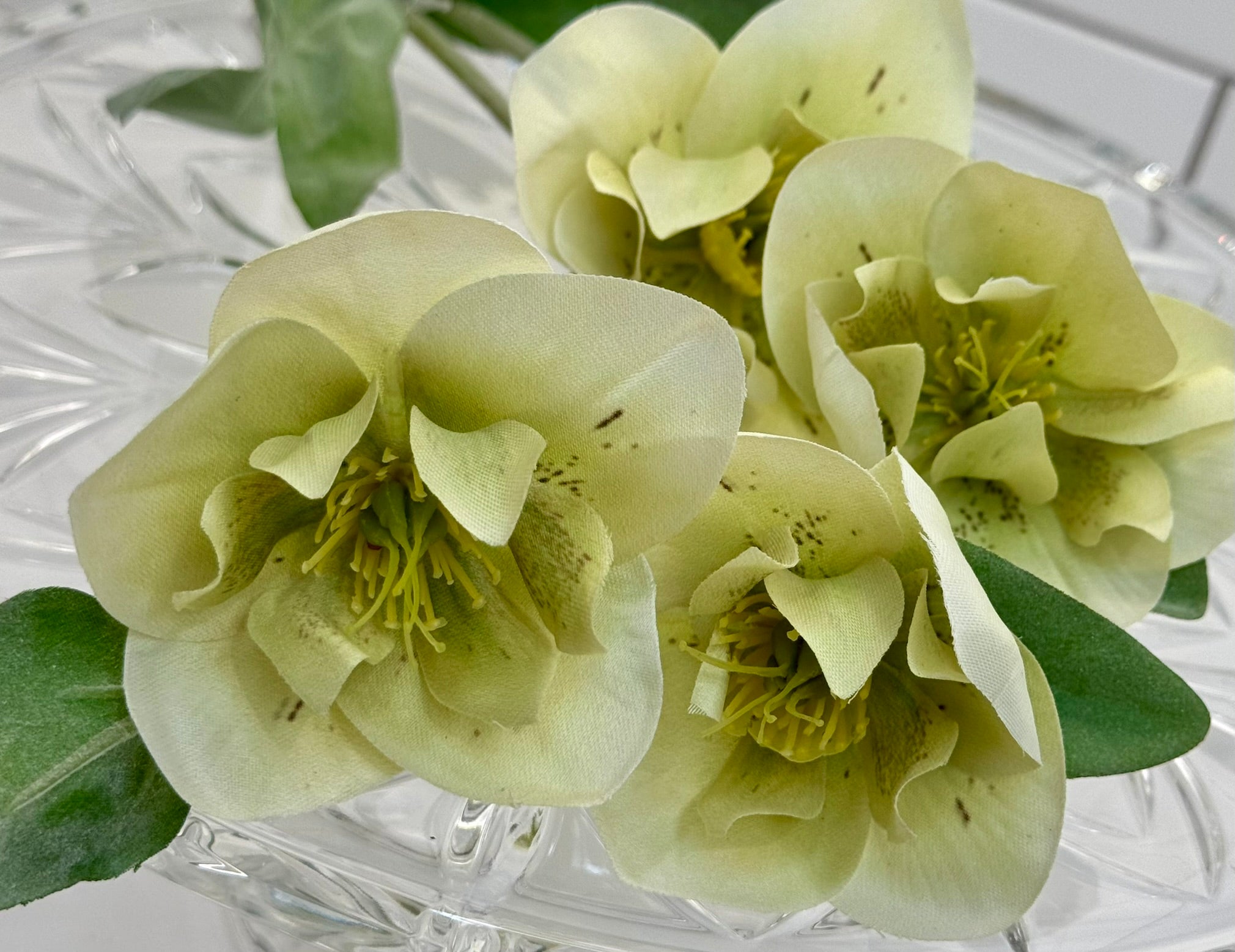 Regency Hellebores Floral Spray - Surrey Circle Home