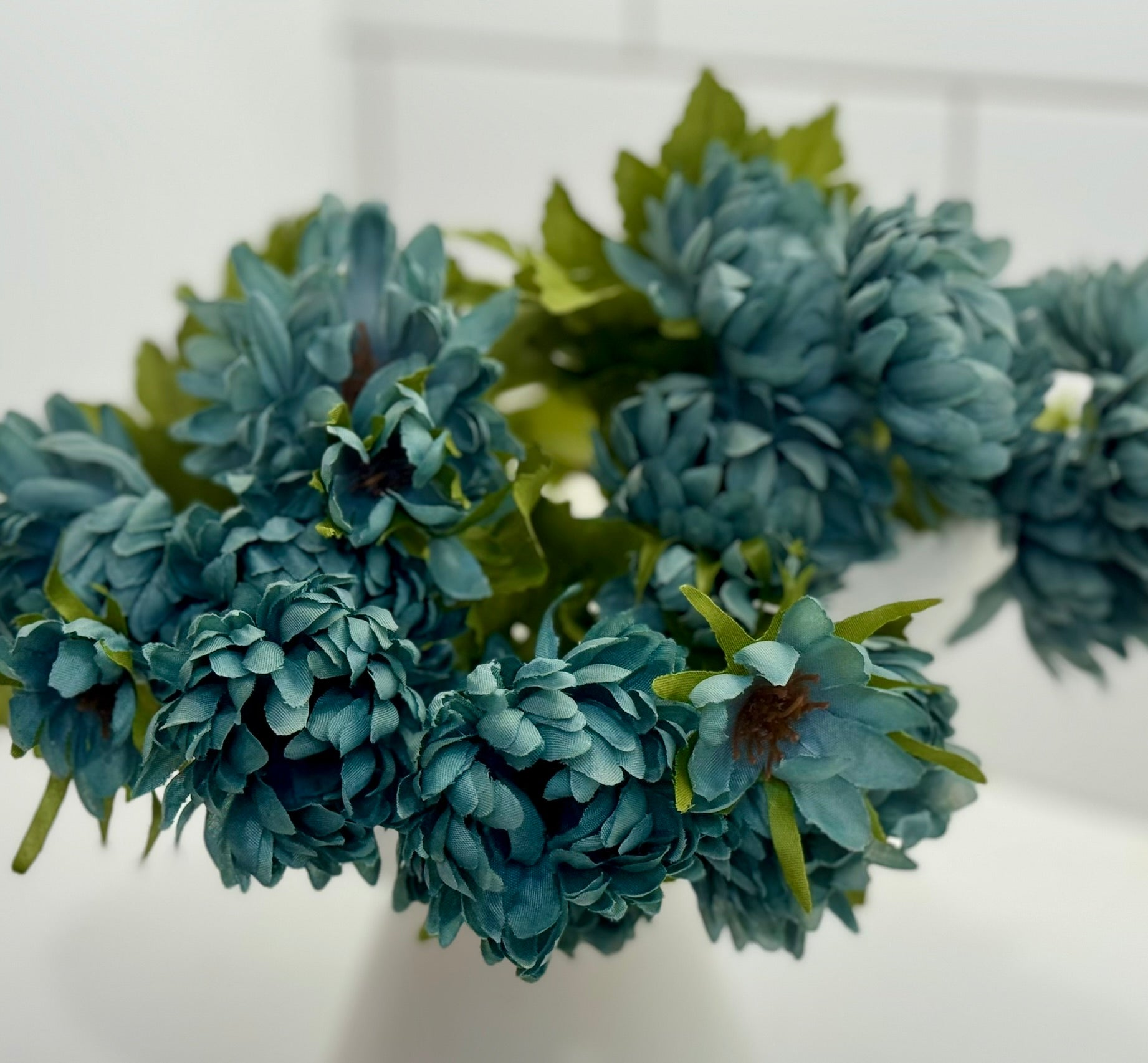 Allstate Teal Blue Mini Mum Bush - Surrey Circle Home