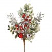 Regency Frosted Red Silver Ball Pick - Surrey Circle Home